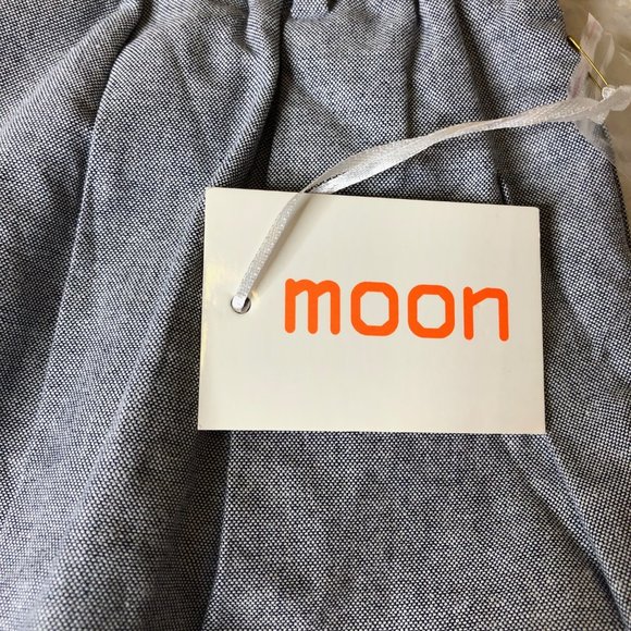 Modcloth Moon Living the Dream Grey Chambray Skirt XL NWT - Picture 7 of 10
